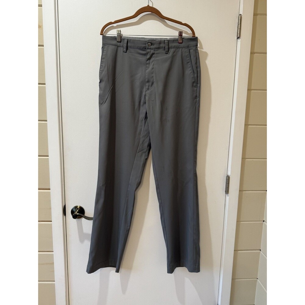 Callaway Golf Pants 32x33 Gray Elastic Grip Waist Lightweight Stretch‎ Casual